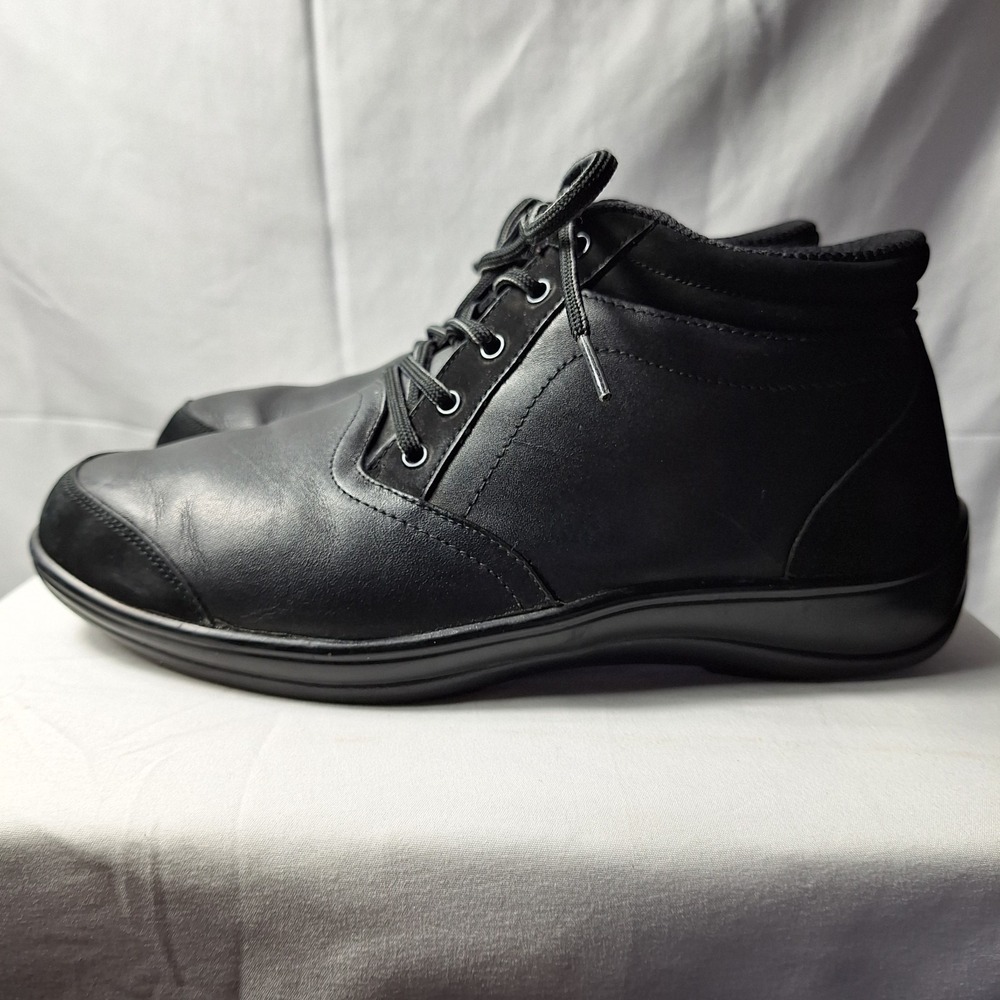 ORTHOFEET Milano 885 Orthopedic Chukka Ankle Boot Womens Sz 9.5B Black Leather - Picture 5 of 10